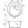 Мойка OMOIKIRI MIYA 50R-PL Tetogranit/платина 4993511