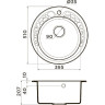 Мойка OMOIKIRI TOVADA 51-BL Artgranit/черный 4993369