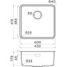 Комплект OMOIKIRI OMI 43-U/I ULTRA-IN + Смеситель OMOIKIRI TONAMI-BN 7411.4018