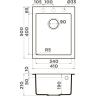Мойка OMOIKIRI BOSEN 41A-GB Artceramic/графит 4993812