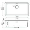 Мойка OMOIKIRI KATA 74-U-GR Artgranit/leningrad grey 4997566