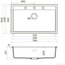 Мойка OMOIKIRI SINTESI 79-CN Artceramic/canyon 4997137