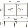 Мойка OMOIKIRI TEDORI 86-2-EV Tetogranit/эверест 4993930
